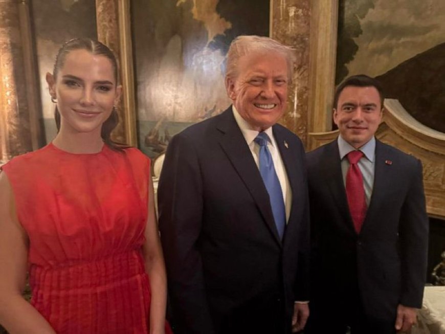 Daniel Noboa se reúne con Donald Trump en Mar-a-Lago para tratar temas de seguridad

El presidente de Ecuador, Daniel Noboa, se reunió hoy con el Presidente de Estados Unidos, Donald Trump, en su residencia de Mar-a-Lago, Florida. Noboa asistió al encuentro acompañado de la
