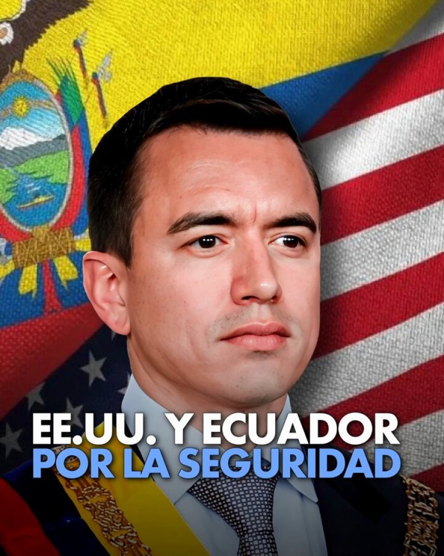 🔵 Estados Unidos y Ecuador destacan el fortalecimiento de la alianza bilateral para reforzar la seguridad. Este compromiso se traduce en acciones concretas, como la reactivación de proyectos de cooperación y el apoyo continuo de las Fuerzas Armadas ecuatorianas.