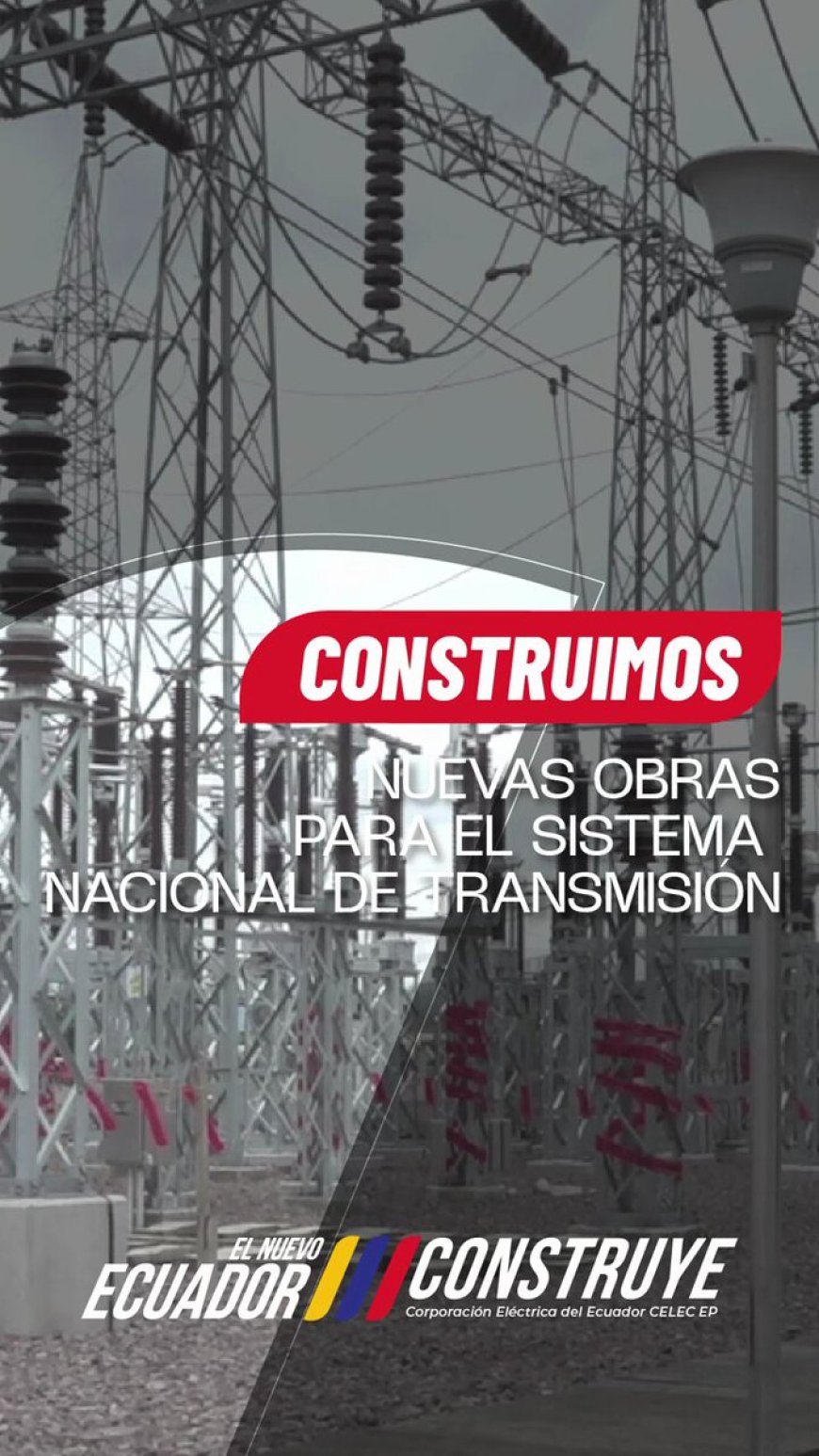 Impulsamos el fortalecimiento del Sistema Nacional de Transmisión. @CELECEPOficial ejecuta nuevas obras de transmisión de energía que beneficiarán, a los sectores productivos de Guayas, El Oro, Cotopaxi e Imbabura. #ElNuevoEcuador