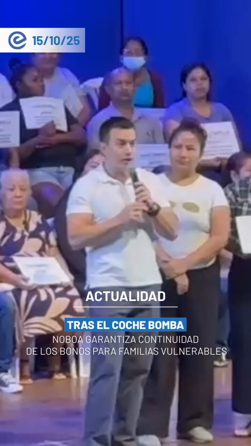 Daniel Noboa responde a atentado en Guayaquil: “Jamás responderemos a criminales”