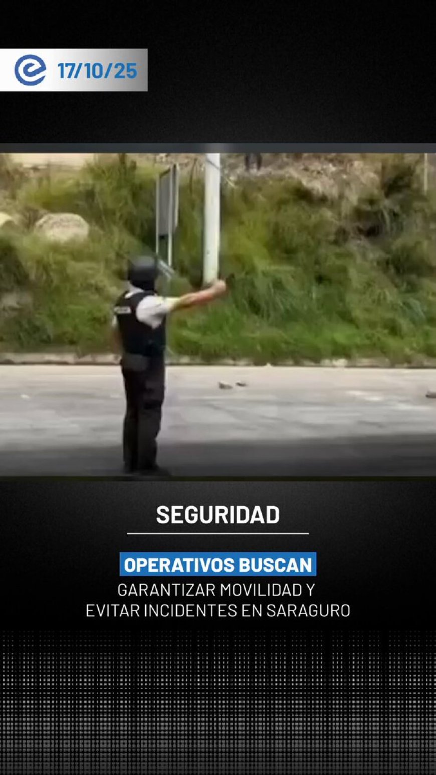 Diálogo Policial en Saraguro Busca Desbloquear Vías