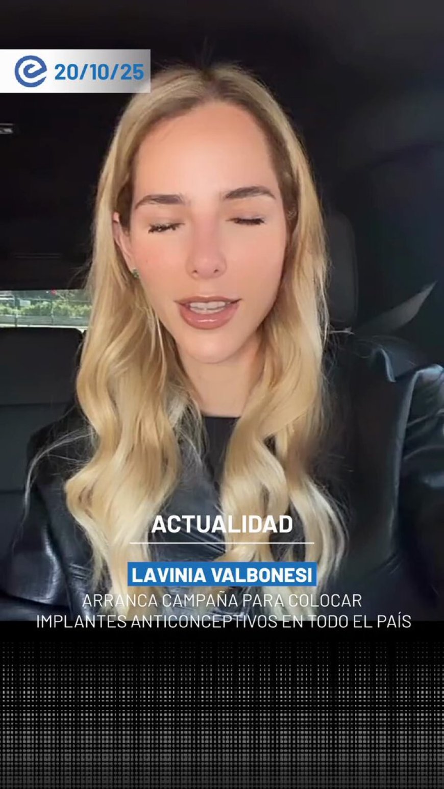 Lavinia Valbonesi lanza campaña contra el embarazo adolescente en Quito