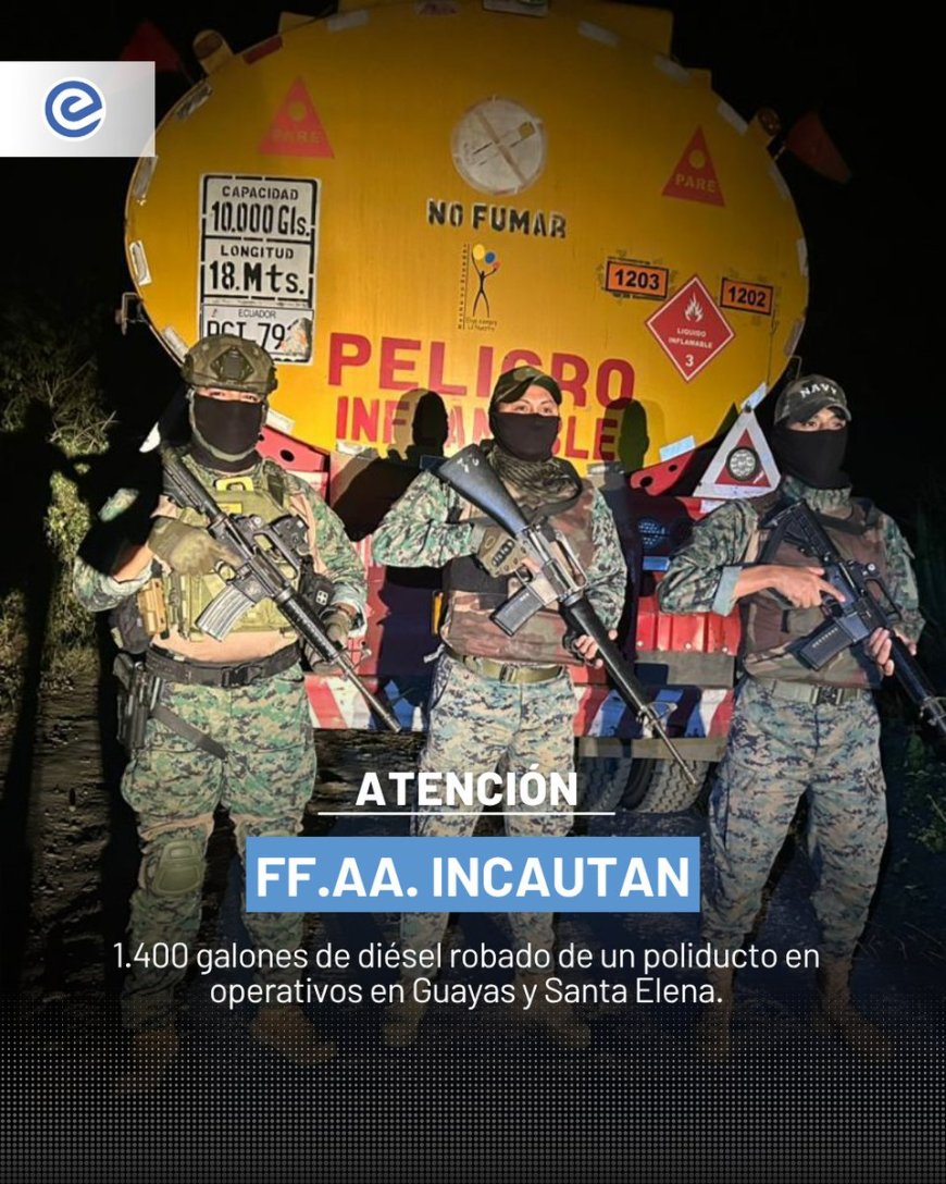 Golpe al robo de combustible | Fuerzas Armadas interceptan camiones con diésel robado