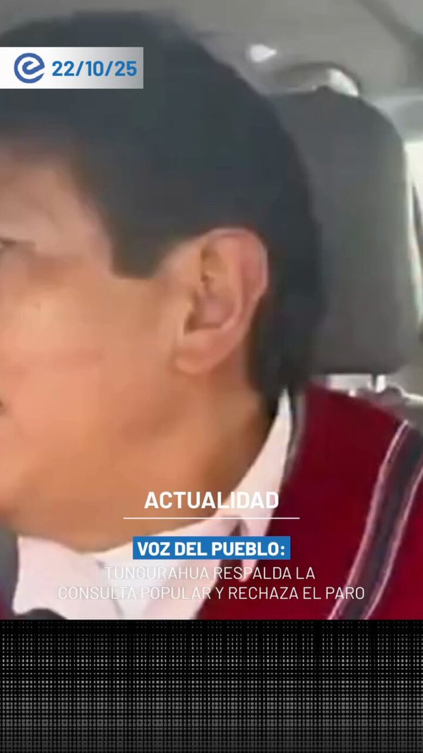 Tungurahua expresa apoyo a la consulta popular y rechaza paralizaciones