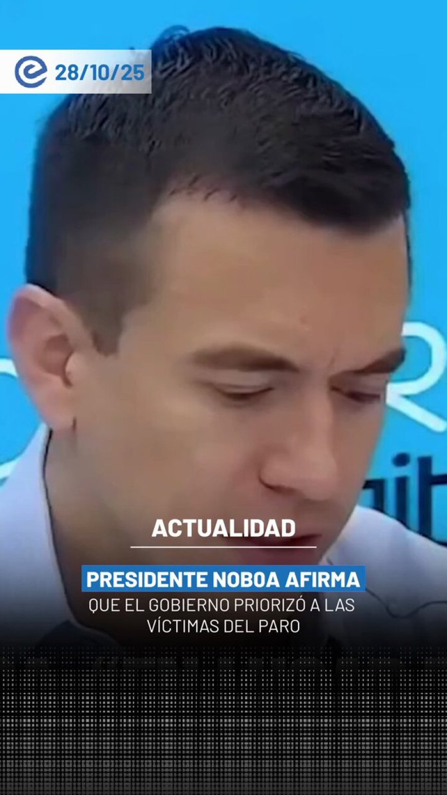 Daniel Noboa: "No nos arrodillamos ante el chantaje" tras el paro indígena