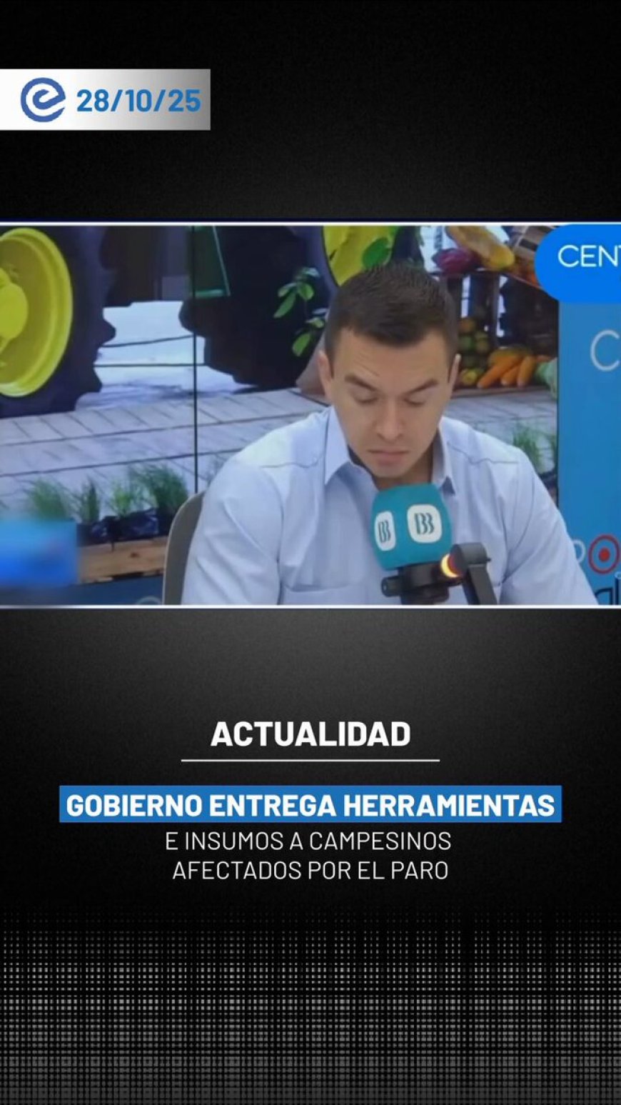 Daniel Noboa anuncia apoyo a campesinos de Imbabura y Pichincha con donación china