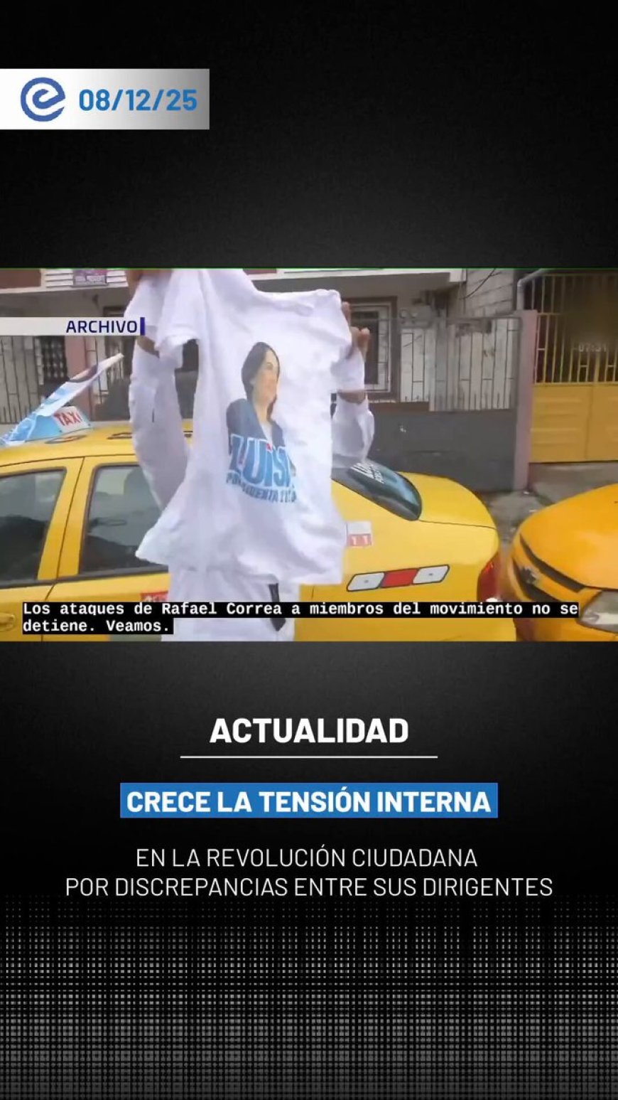 🔵 Más desafiliaciones dentro de la Revolución Ciudadana podrían concretarse en las próximas horas, luego de que el propio buró del movimiento solicitara nuevas salidas, mientras Rafael Correa mantiene sus críticas internas.
