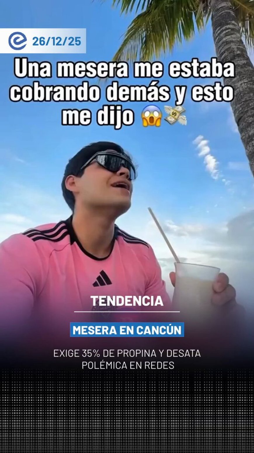 🔵 Un incidente en un restaurante de Cancún se volvió viral tras difundirse que una mesera pidió una propina del 35% y confrontó verbalmente a un comensal.