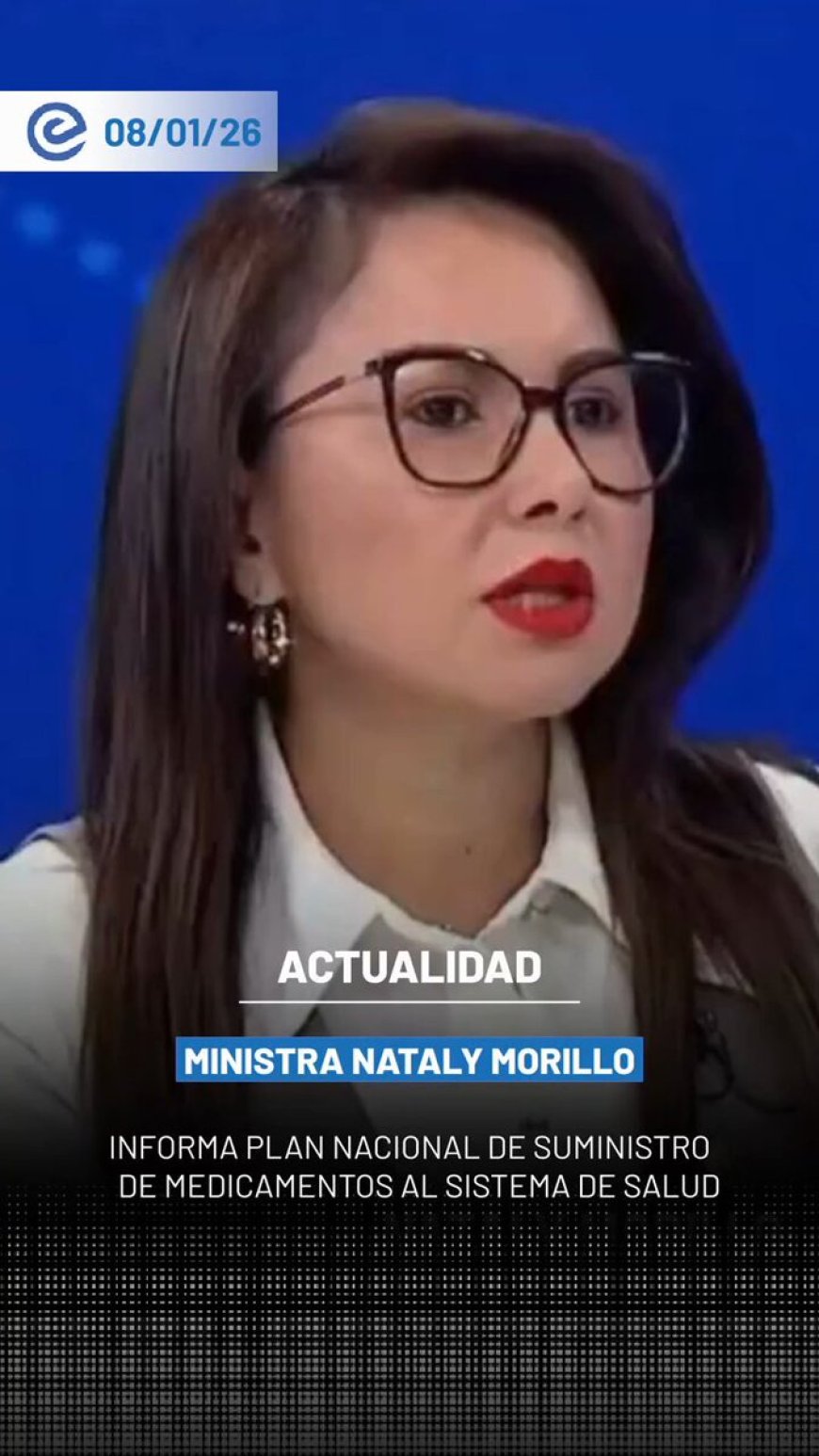 🔵 La ministra de Gobierno, Nataly Morillo, anunció que en el primer trimestre de 2026 se abastecerá de medicinas a todas las casas de salud del país.