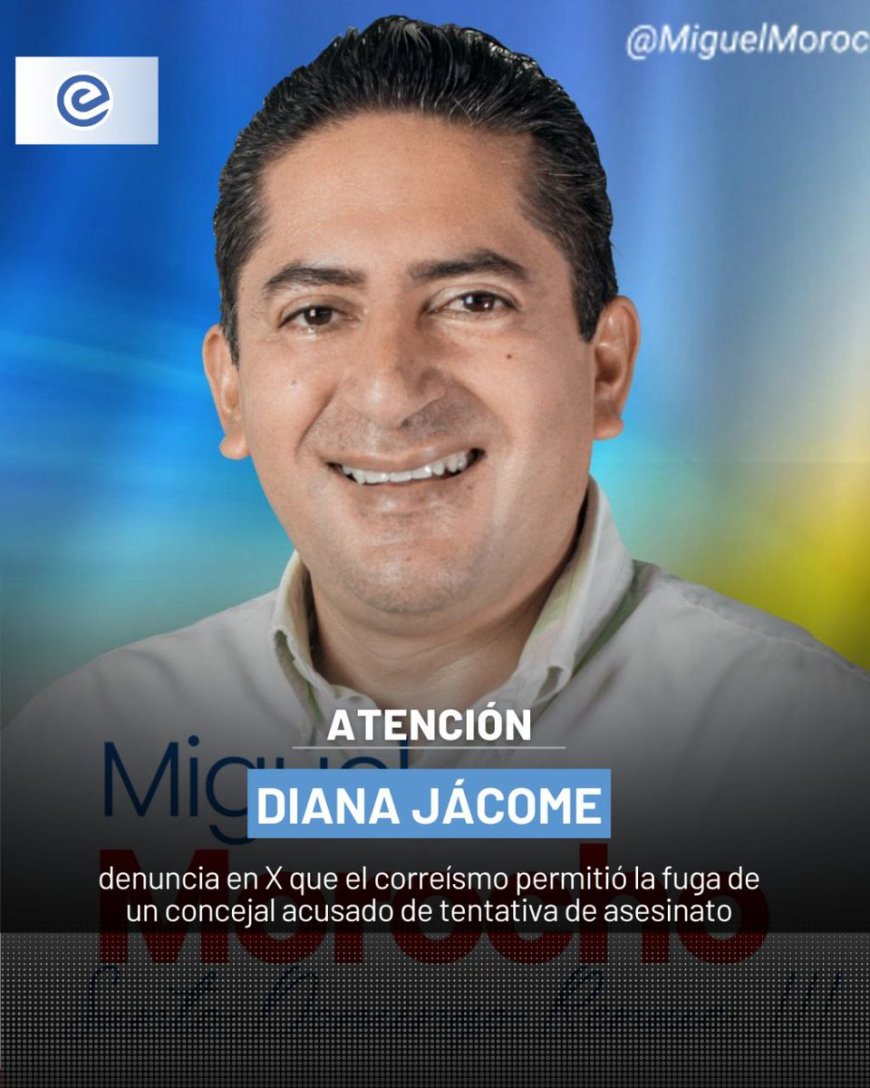 🔵El concejal de Santo Domingo por la Revolución Ciudadana, Miguel Morocho, acusado de tentativa de asesinato contra un dirigente transportista, habría salido del país rumbo a Bogotá tras obtener una licencia aprobada por su propio bloque político.