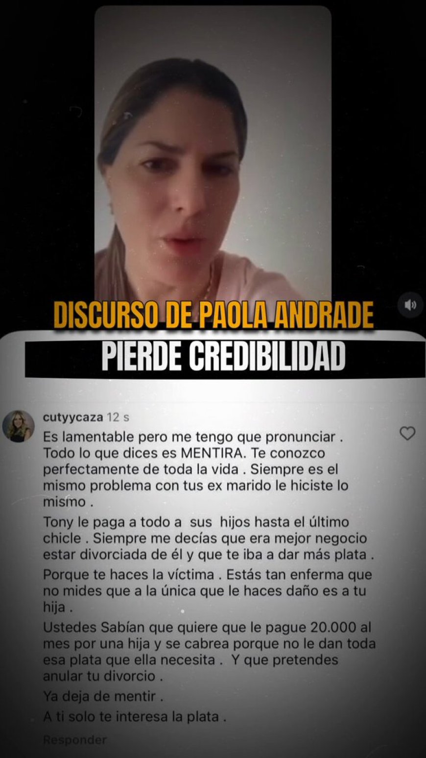 🔵 Paola Andrade volvió a presentarse públicamente como víctima; sin embargo, su versión ha generado dudas, ya que según distintas versiones este comportamiento se habría repetido durante años con sus exmaridos.