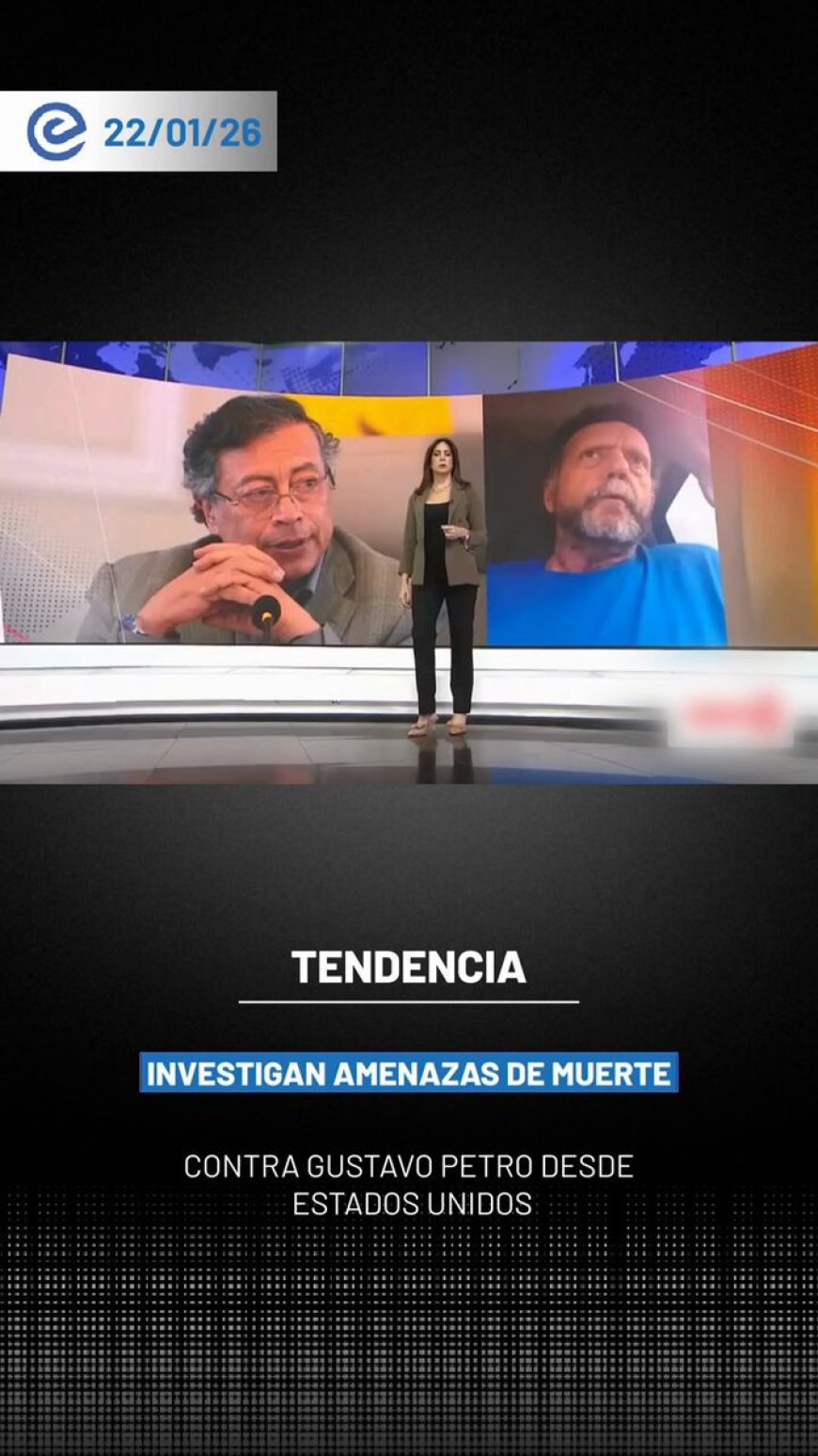 🔵 Un ciudadano colombiano, aparentemente residente en Carolina del Norte, ha difundido en los últimos meses varios videos en los que amenaza de muerte al presidente Gustavo Petro y a su familia.