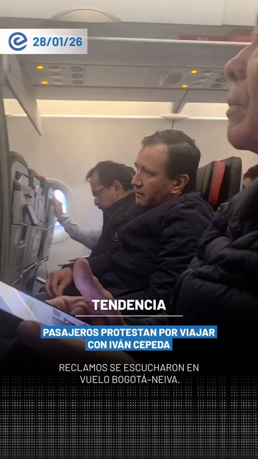 🔵 Pasajeros increparon a Iván Cepeda, candidato del presidente Gustavo Petro, pidiéndole que “se vaya en bus”, en medio del creciente malestar ciudadano por la situación de seguridad en Colombia.