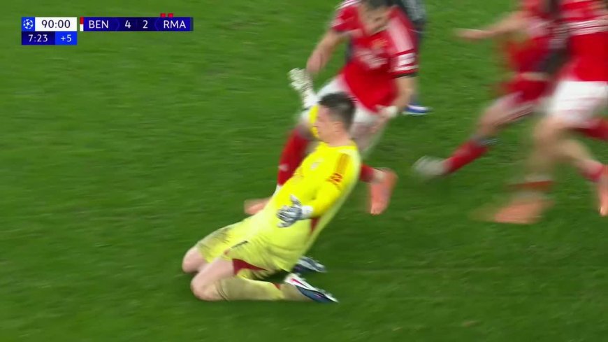 ¡¡TRUBIN!! 🧤⚽️ El arquero le marca gol al Real Madrid, lo deja fuera del Top 8 y clasifica al Benfica. 😱🔴⚪️