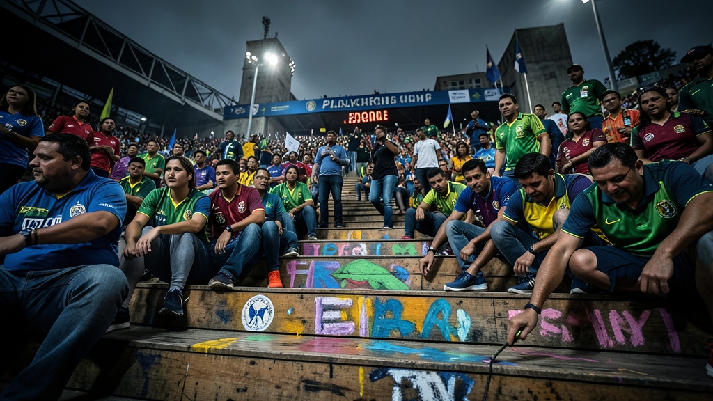 Hinchas ecuatorianos pintan las escaleras de Rocky en Filadelfia antes del debut mundialista