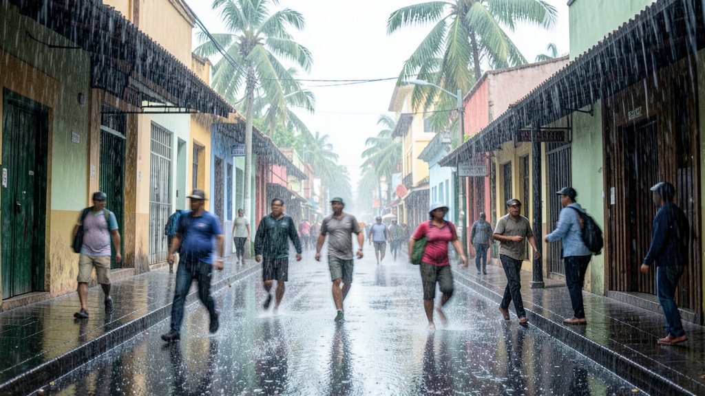 INAMHI emite alerta meteorológica para Costa: Lluvias intensas este jueves y viernes