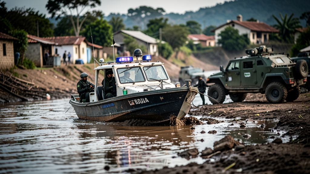 Operativo fluvial y terrestre deja ocho aprehendidos en La Fragata