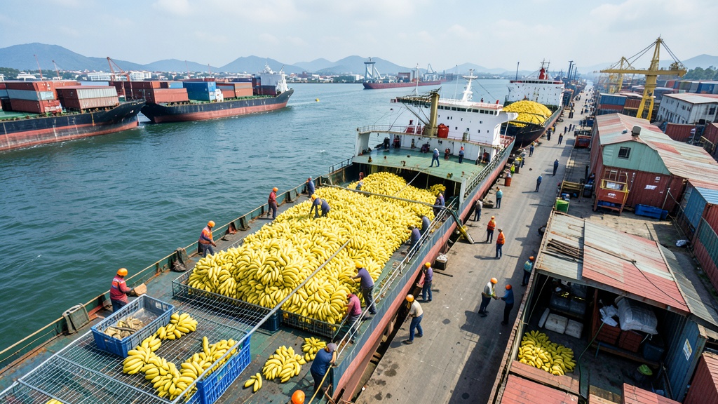 Exportaciones de banano ecuatoriano a China crecen 11,84% impulsadas por la estabilidad económica