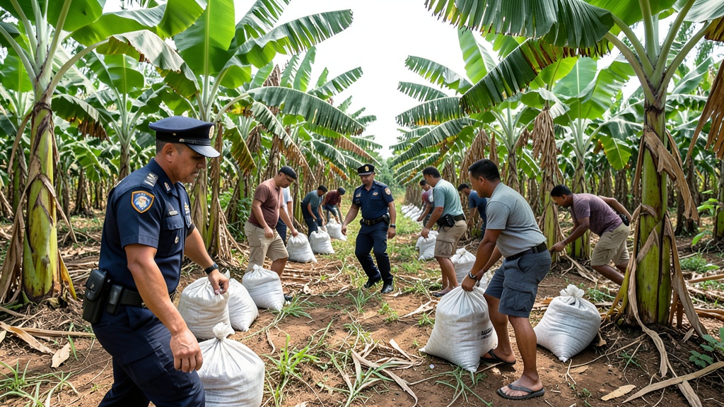 Ministerio de Defensa lidera operativo que destruye pista clandestina del narcotráfico en Naranjito, Guayas