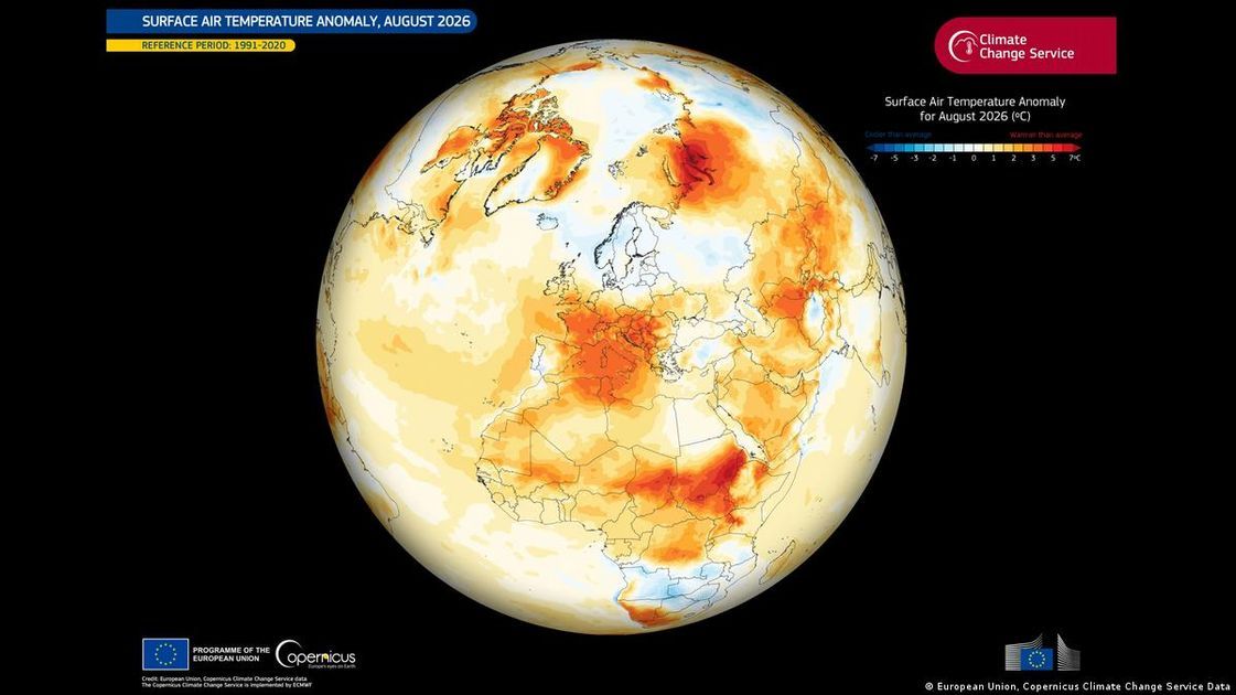 Agosto 2026: Mes más caluroso jamás registrado según Copernicus