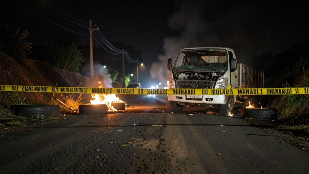 Ataque armado contra custodios de tráiler deja un muerto y tres armas robadas en Manabí
