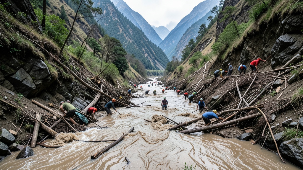 Catastrófico deslave entre Nepal y Tíbet deja al menos 170 muertos y centenares de turistas desaparecidos