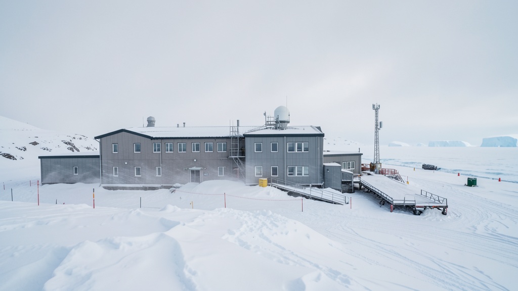 Ingeniería de vanguardia: cómo los edificios futuristas resisten el hielo extremo en la Antártida