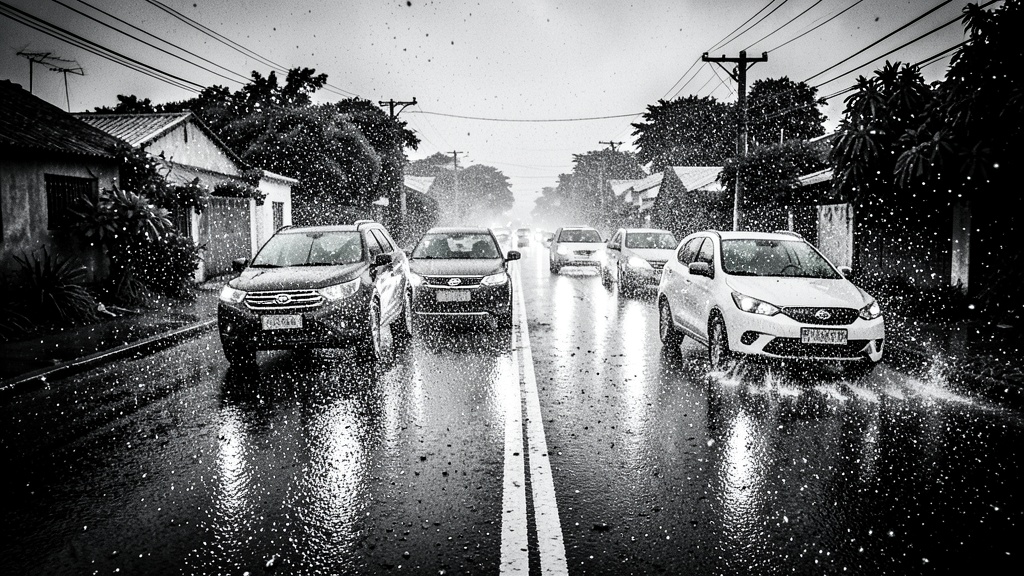 Tormenta con granizo paraliza tránsito en el Valle de Los Chillos