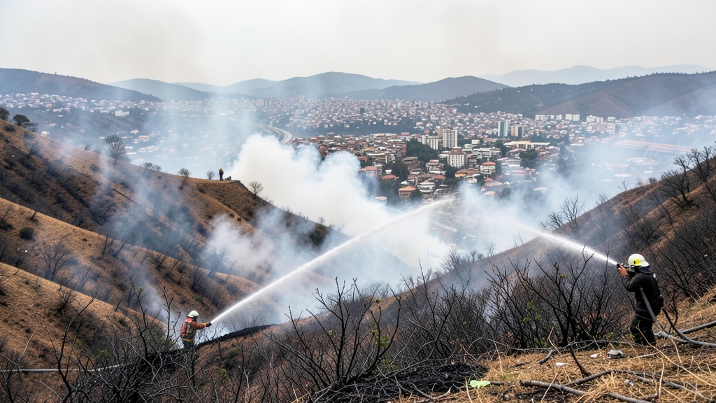 Inamhi alerta sobre incendios forestales en Quito; Bomberos controlan focos