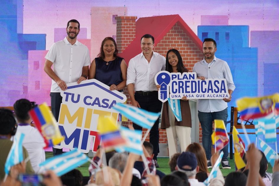 Gobierno de Noboa consolida su legado social con más de 13 mil viviendas entregadas mediante Miti-Miti y Credicasa