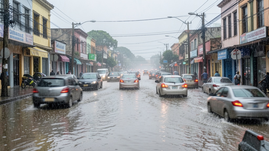 Lluvias intensas provocan inundaciones y caos vehicular en múltiples sectores de Guayaquil