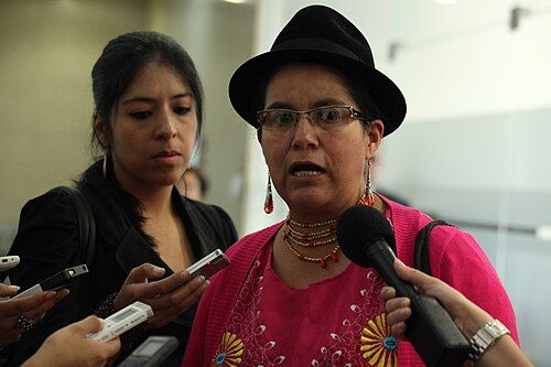 Lourdes Tibán retira apoyo a Luisa González y Pachakutik se aleja de la prefectura manabita