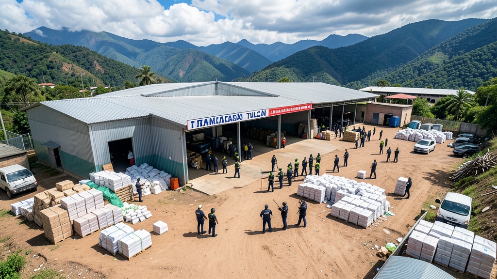 Policía desarticula red narcotráfico y captura colombiana tras incautar 370 bloques de cocaína en Tulcán