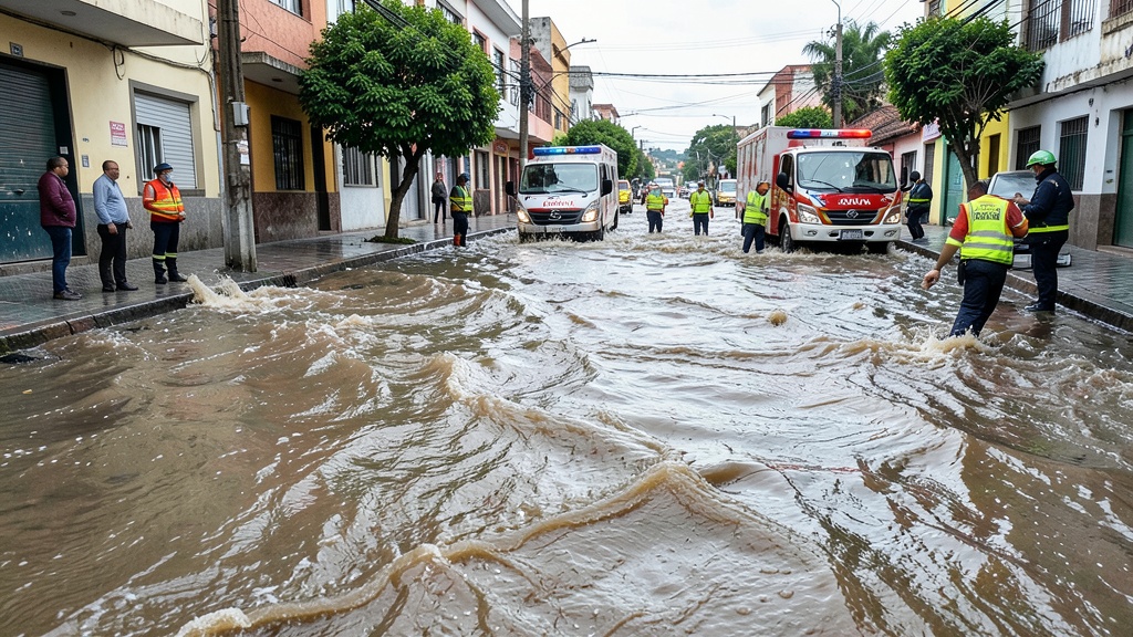 Desbordamiento de quebrada Caupicho activa respuesta interinstitucional en Quito