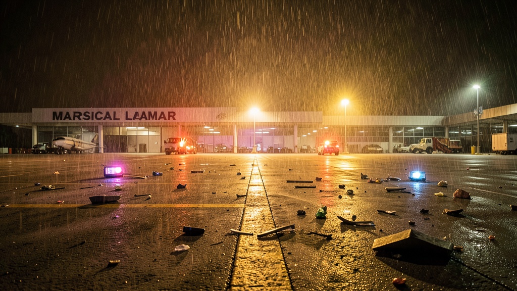 Avioneta pierde pista en aeropuerto Mariscal Lamar y activa protocolos de seguridad aérea