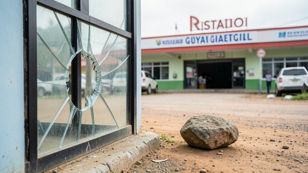 Radio Morena denuncia ataque con una roca contra sus instalaciones en Guayaquil previo al toque de queda