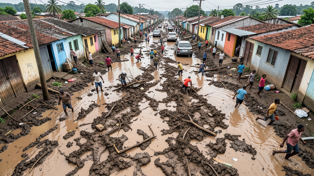 Río Chipe destruye viviendas en Muisne y deja decenas de familias bajo alerta roja