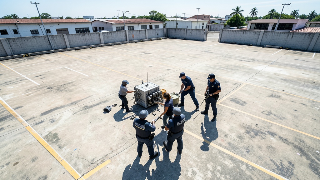 Policía decomisa cerca de 40 explosivos a mujer en estacionamiento de centro comercial en Guayaquil