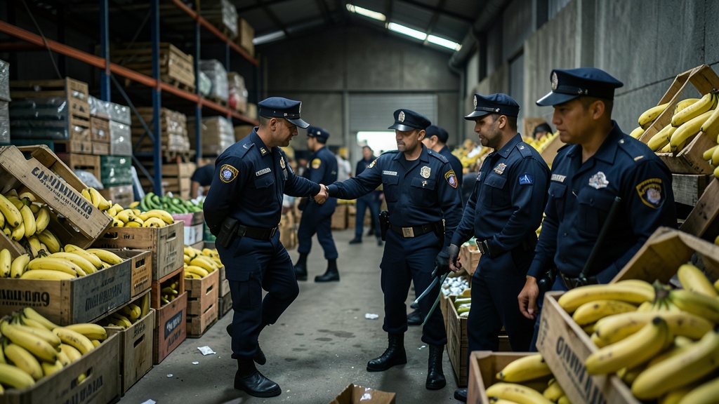 Policía Nacional desmantela red narcotraficante y asegura 1080 cajas de plátano con cocaína