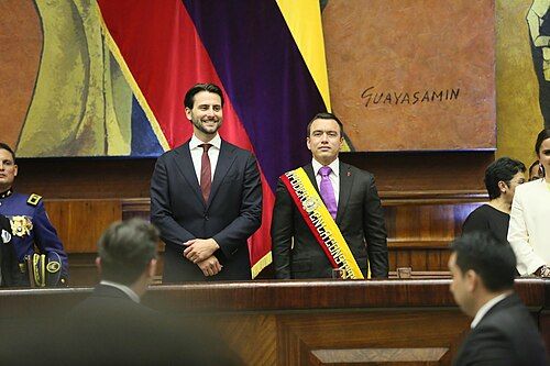 Daniel Noboa recibe cartas credenciales a embajadores de Chile, Israel, Canadá y Egipto