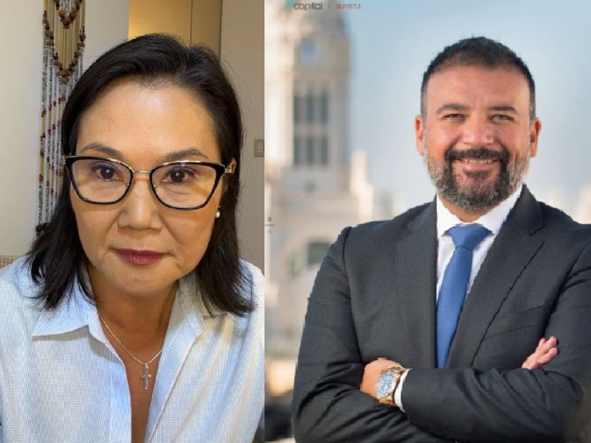 Damián Valenzuela coincide con la nueva presidenta peruana en su paso por Lima