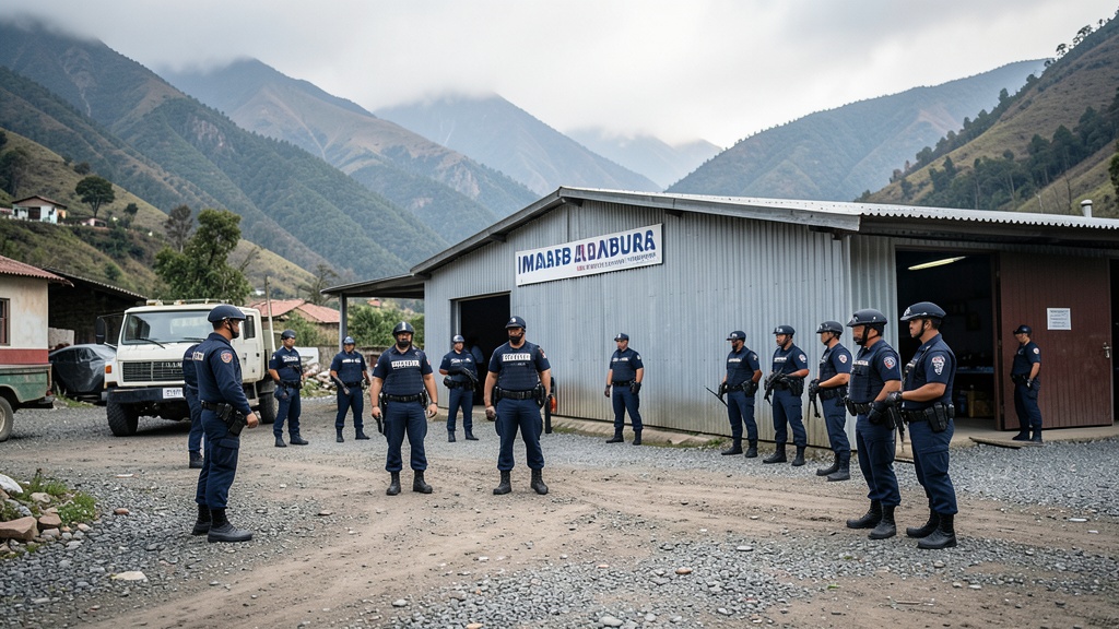 Operativo policial desmantela red de Los Lobos e incauta arsenal en Imbabura