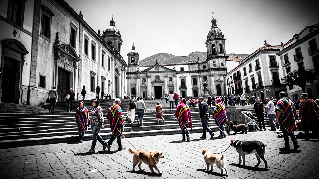 Centenares de fieles y sus mascotas participan en la tradicional Bendición Animal en Quito