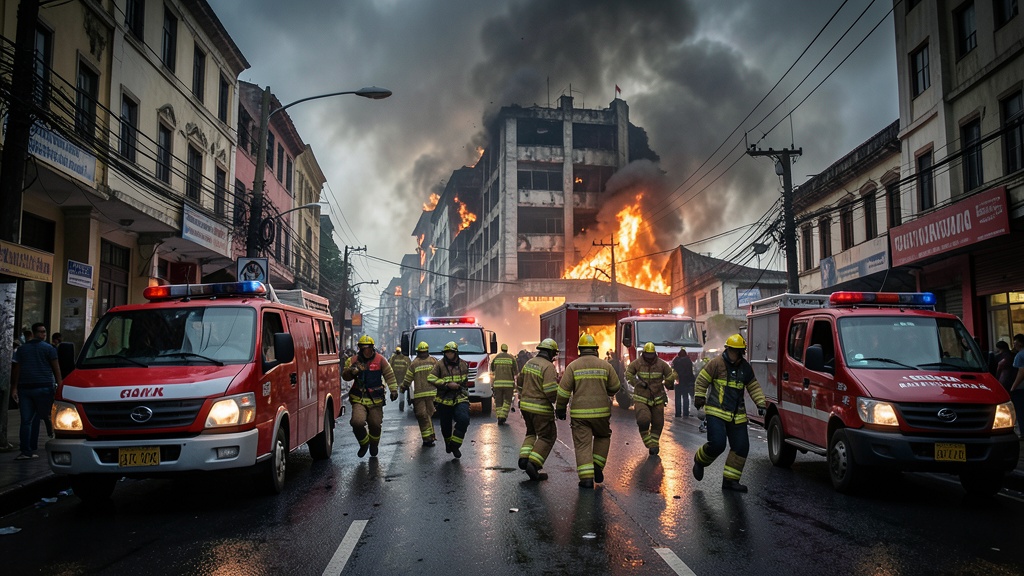 Bomberos responden a alerta de humo en el Multicomercio de Guayaquil