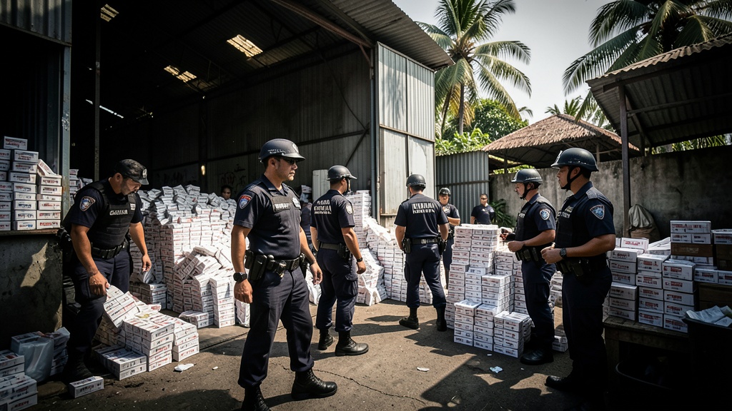 Fuerzas del Estado decomisan 600 mil cigarrillos de contrabando en Guayaquil