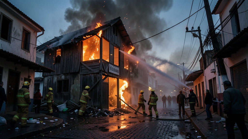 Incendio estructural en Riobamba: Bomberos logran controlar fuego sin reportar heridos