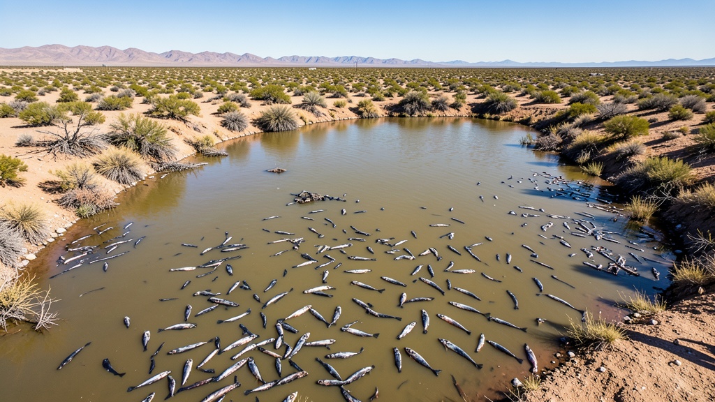 Lago en Arizona cierra por muerte masiva de peces y riesgo sanitario