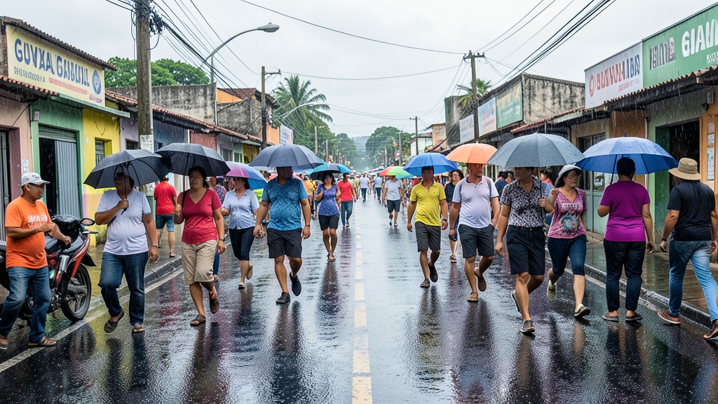 Inamhi emite alerta roja por lluvias intensas y vientos en Litoral