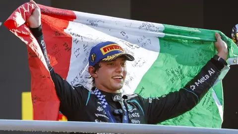Kimi Antonelli triunfa con remontada histórica en Monza