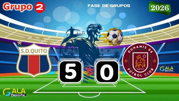 Deportivo Quito golea 5-0 a Dunamis y escala al segundo lugar del Grupo B